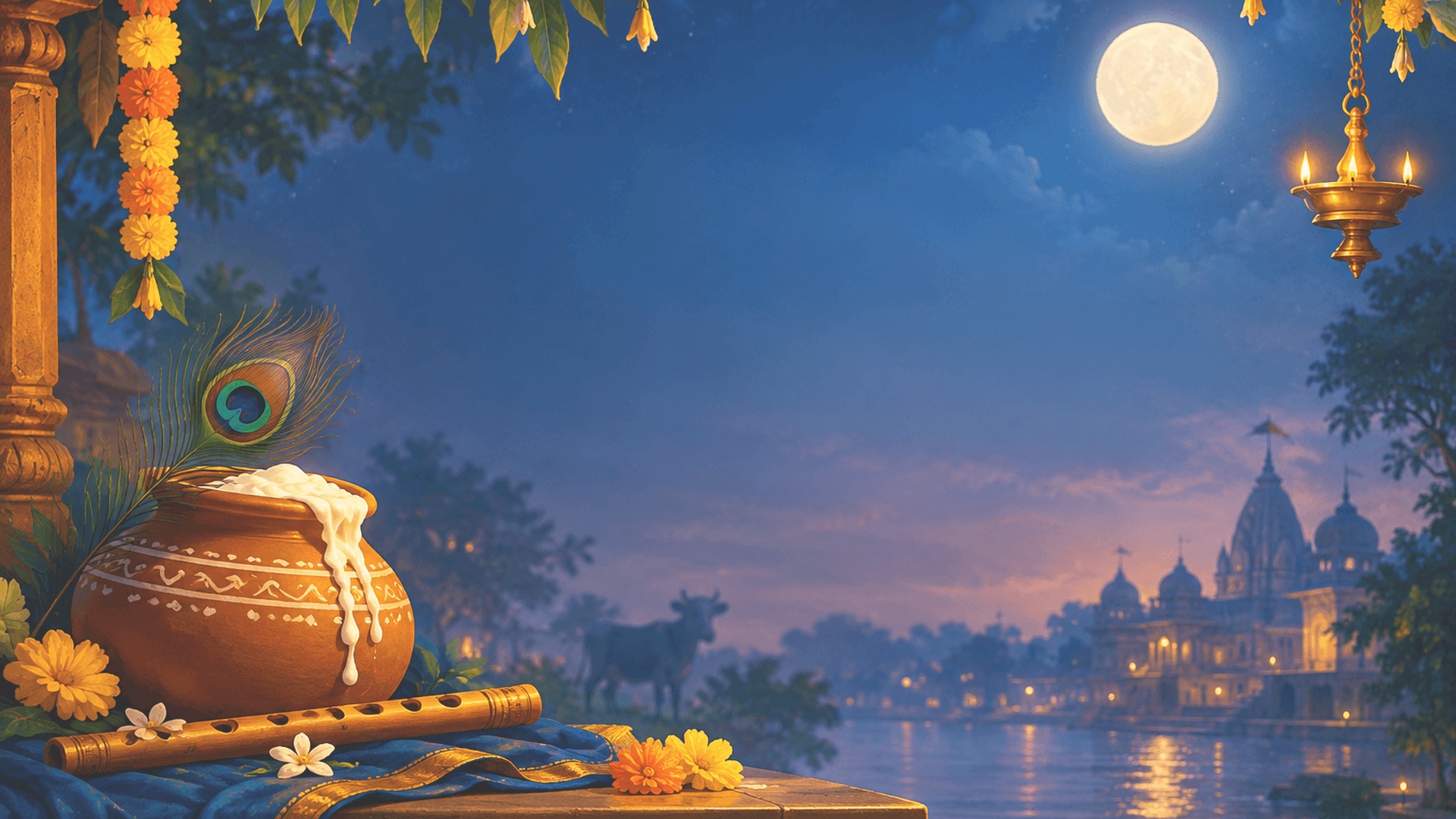 Janmashtami Divine Background